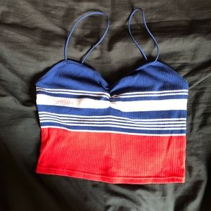 Spaghetti Strap cropped tank top